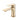 brushed gold single handle bathroom sink faucet front view