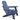 Blue Adirondack chair on a white background