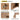 CharmyDecor 24 inch bathroom vanity with sink, detail collage of the door hinge, cabinet rails, and beveled door edge