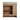 CharmyDecor 30 inch bathroom vanity with sink, rear view showing large plumbing-access openings and the interior shelf