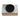 Top view of the CharmyDecor 30-inch floating bathroom vanity with a round black basin on a light-colored top