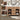 CharmyDecor 36 inch bathroom vanity storage collage highlighting two drawers, adjustable side shelves, and slatted lower shelves.