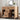 CharmyDecor 36 inch bathroom vanity in an angled bathroom view with both center drawers open.