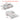 Charmydecor 3-in-1 convertible king-size sleeper sofa bed dimension diagram