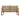 CharmyDecor 4 piece patio conversation set loveseat rear view with woven rope back and acacia frame