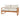 CharmyDecor 4 piece patio conversation set two person acacia wood loveseat with beige cushions