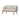 CharmyDecor 4 piece patio conversation set two-seat loveseat with acacia wood frame, woven rope sides and beige cushions