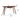 charmydecor 53 inch walnut writing desk dimensions diagram with drawer measurements