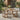 charmydecor 5-piece acacia wood outdoor dining set with square teak table and wicker back chairs on modern patio