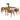 charmydecor 5-piece outdoor patio dining set with acacia wood table rope chairs and beige cushions