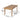 Charmydecor 69 inch acacia wood outdoor dining table dimensions with 34.75 inch width and 29.5 inch height