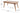 charmydecor 69 inch rectangular acacia wood outdoor dining table dimensions with teak finish