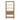 Charmydecor 72 inch mango wood bookshelf front view with woven jute drawer and open display shelves