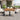 Charmydecor 7-piece outdoor dining set with acacia wood table and rattan arm chairs on a garden patio