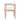 Charmydecor acacia wood cushioned outdoor dining chair side view with curved back and armrests