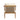 charmydecor acacia wood outdoor chair with woven PE wicker backrest rear view