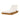 Charmydecor acacia wood outdoor chaise lounge with cream cushion and raised backrest on white background