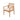 charmydecor acacia wood outdoor dining chair with light teak finish woven rope back and beige cushion angled front view