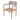 charmydecor acacia wood outdoor dining chair without cushion showing slatted seat and beige rope backrest