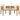 charmydecor acacia wood outdoor dining chairs 2 pack with woven rope sides and cream cushions front view