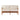 charmydecor acacia wood outdoor loveseat with beige cushions front view for patio seating