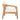 charmydecor acacia wood patio club chair side view with angled frame and thick beige cushions