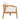Charmydecor acacia wood patio club chair side view with thick beige cushions