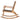 Charmydecor acacia wood patio rocking chair side view with curved rocker base and woven wicker seating