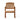 Charmydecor acacia wood patio rocking chair with cream cushion front view