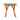 charmydecor acacia wood square outdoor dining table with slatted top and curved cabriole legs