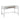 charmydecor adela 48 inch tempered glass writing desk antique silver metal frame with light wood floating drawer