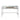 charmydecor adela writing desk front view with tempered glass top antique silver frame and single center drawer