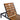 Charmydecor adjustable outdoor chaise lounge close-up with natural wood slats and black metal frame