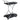 Charmydecor Allen 2-tier glass serving cart with chrome rails, bottle holders, and rolling casters