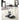 Charmydecor Allen black and chrome 2-tier glass bar cart styled with wine bottles, glasses, and serving tray