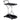 Charmydecor Allen black and chrome 2-tier glass bar cart with casters and curved metal frame angled view