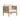 charmydecor angled view of acacia wood patio club chair with woven beige rope side panels and cream cushions