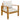 charmydecor angled view of outdoor acacia wood patio chair with square arms and grey cushions