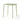 Green square table on a white background