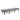 charmydecor Ariana outdoor chaise lounge with gray cushion shown in flat reclining position