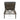charmydecor Ariana outdoor chaise lounge back view with slatted acacia wood reclining support