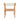 charmydecor back view of acacia wood outdoor dining chair with white rope weave