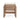 charmydecor back view acacia wood outdoor lounge chair with open slat panel and beige cushion zipper