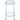charmydecor bar cart chrome straight front view with curved handle and clear glass shelves