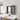 CharmyDecor bathroom mirror with cabinets above a white vanity, showing closed mirrored and ribbed doors