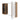 CharmyDecor bathroom mirror with cabinets in an angled product view with the mirrored door partly open.