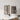 CharmyDecor bathroom mirror with cabinets open to show towel storage, glass shelves, and a door organizer above a vanity