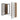 CharmyDecor bathroom mirror with cabinets in an angled view with the mirrored door open beside the closed ribbed door