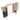 CharmyDecor bathroom mirror with storage dimension diagram showing overall width, height, depth, and side cabinet widths.
