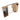 CharmyDecor bathroom mirror with storage in an elevated angled view, with the wood-look door ajar and open organizer visible.